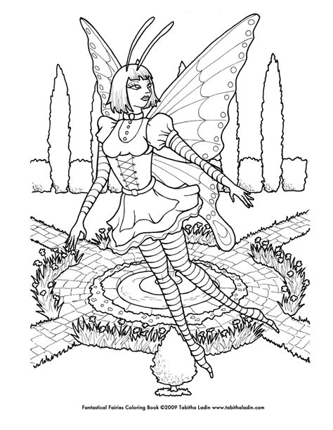 Gothic Fairy Coloring Pages Printable At Free