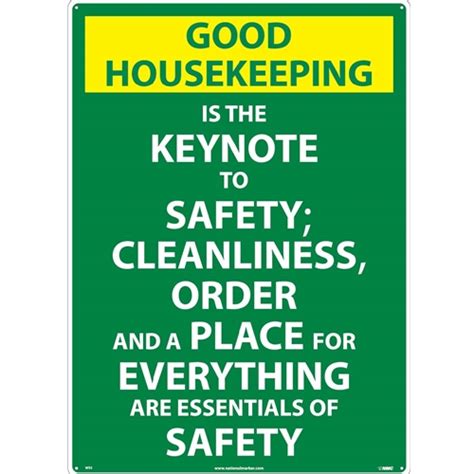 Good Housekeeping Principles Sign Ws3
