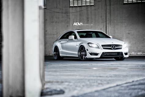 The world's 1st 4 door coupé. Matte White Mercedes-Benz CLS 63 AMG on ADV.1 Wheels ...