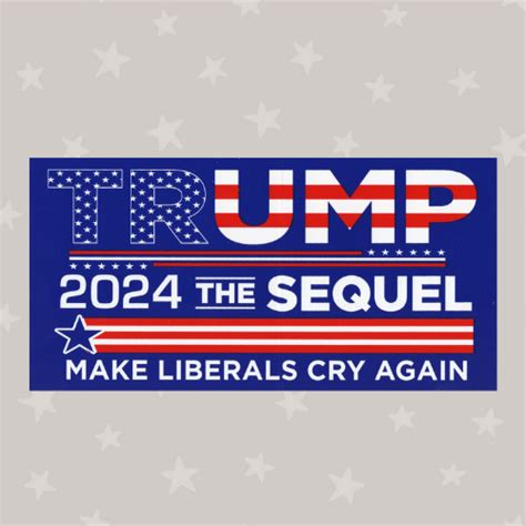Trump 2024 The Sequel Sticker Trump Superstore