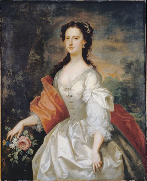 A Woman In White John Vanderbank 1738 Female Portrait Portrait
