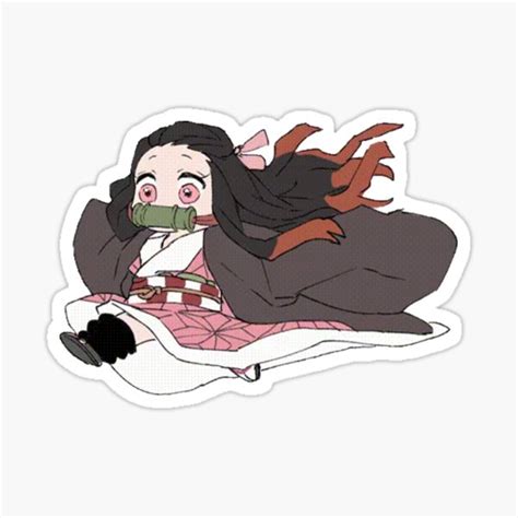 Modelled and animated in blender 2.8 full . Nezuko Chibi Stickers | Redbubble
