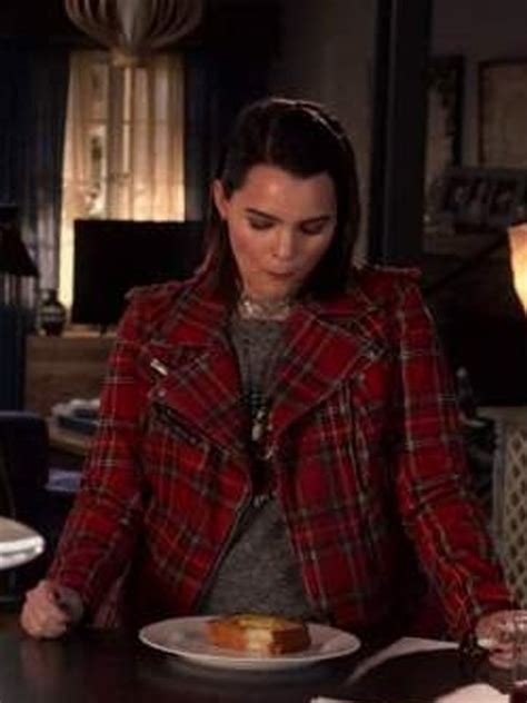 Brianna Hildebrand Red Plaid Moto Jacket From Lucifer Season 6