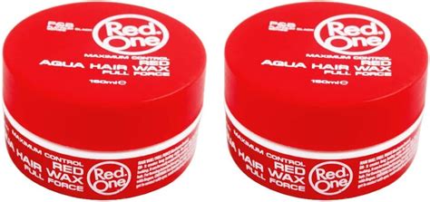 Redone Hair Styling Aqua Wax Red 2x 150 Ml Edge Control Hair Gel Wax Ultra Hold