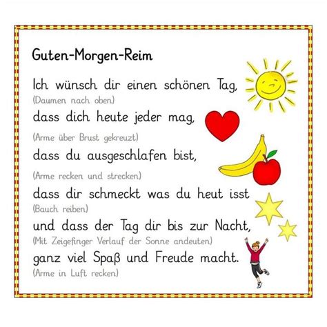 an image of a poem written in german with pictures of fruits and