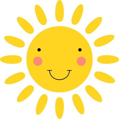 Smiling Sun Cartoon Clipart Design Illustration 9400743 Png