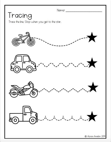 Tracing Worksheets Great for Distance Learning | Tracing worksheets
