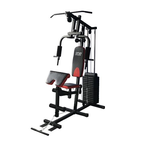 Multi Gym Blackred Multi Functional Fitness Exercise Fit4home Tf