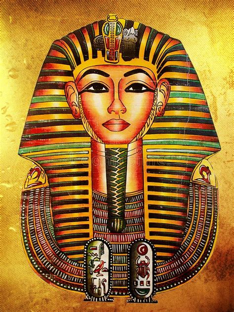 Golden Pharaoh Stock Illustration Illustration Of History 9171023 Ancient Egyptian Artwork