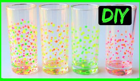 How To Paint Glasses Confetti Drinking Glasses Diy Ali Coultas