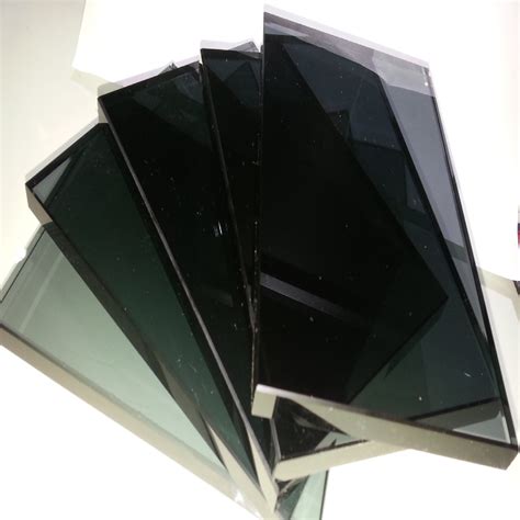 Colored Dark Grey Bronze Green Tinted Black Reflective Float Glass 3mm