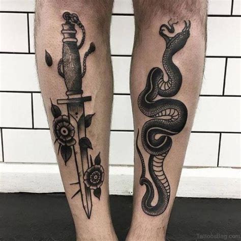 61 Wonderful Snake Tattoos On Leg Shin Tattoo Knee Tattoo Leg Tattoo