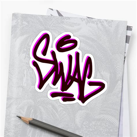 Graffiti Tag Swag Sticker By Ffelder Redbubble