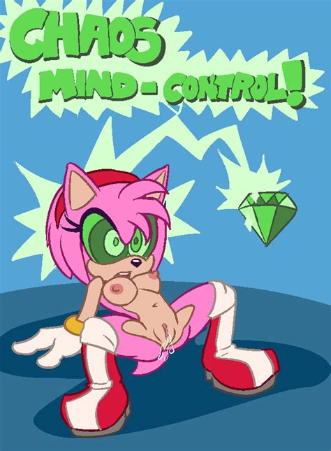 Rule 34 Amy Rose Anthro Breasts Chaos Emerald English Text Erect