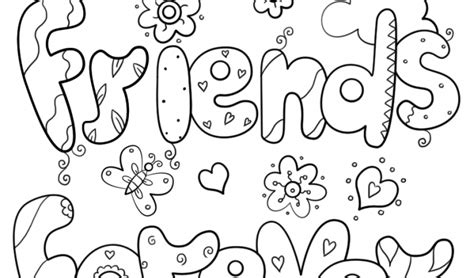 Coloring Pages Of Best Friends Forever At Getdrawings Free Download