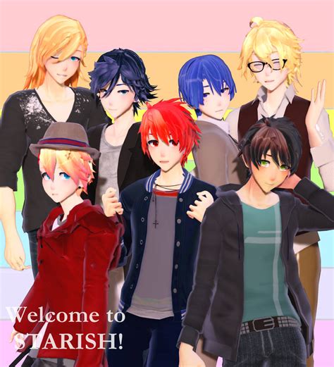 Mmd Utapri Starish Model Pack Download By Zkarti On Deviantart