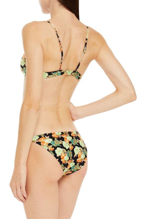Vix Paula Hermanny Beatrice Floral Print Low Rise Bikini Briefs Sale