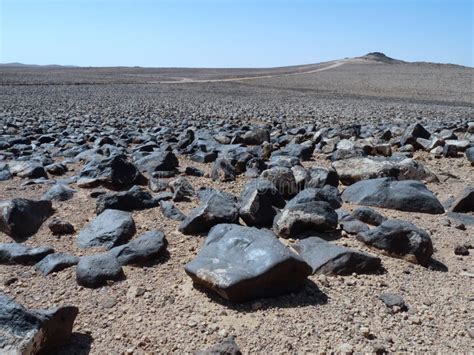 Stones In The Sahara Stock Photo Image Of Desert Hill 74736068