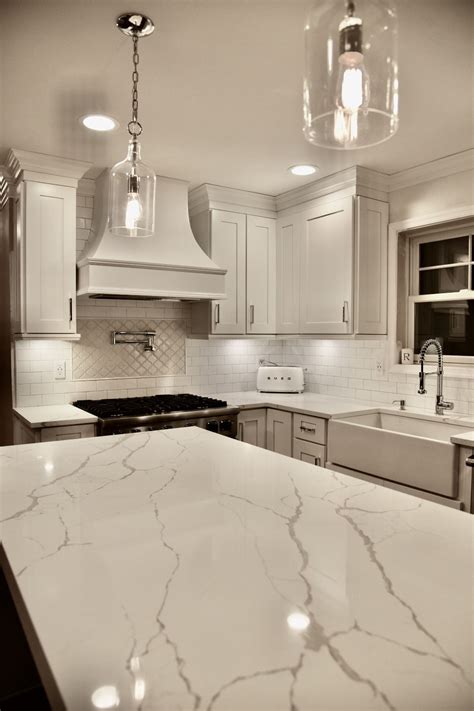 Modern White Quartz Countertop