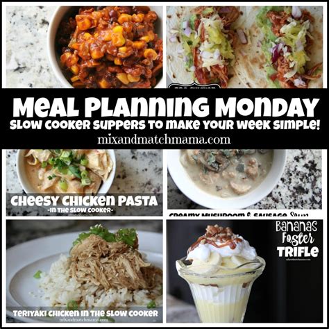 Meal Planning Monday 171 Mix And Match Mama