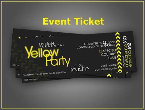 event ticket template  word templates