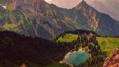 Mountains And Lake In Austria 4k Ultra Hd Wallpaper Background Image
