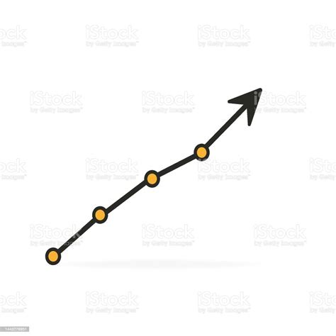 Graph That Grows Upwards Vector Illustration Stock Illustration