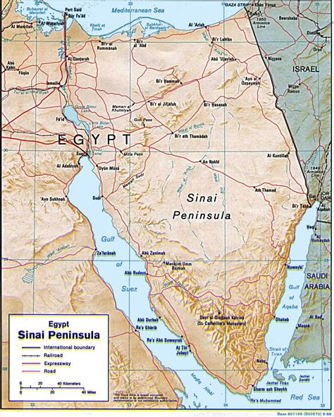 Sinai Peninsula World Map