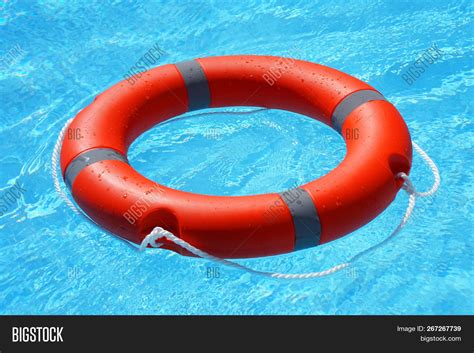 Red Lifebuoy Pool Ring Image And Photo Free Trial Bigstock