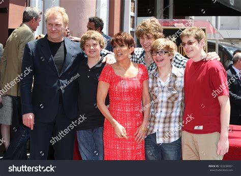 Los Angeles May 22 Patricia Heaton David Hunt Their Four Sons At A