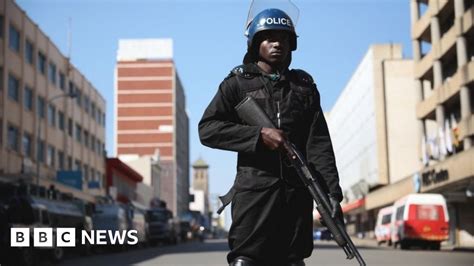 Zimbabwe Election Army Patrols Ghost Town Harare