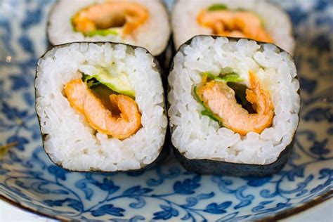 Salmon Sushi Rolls Asian Inspirations
