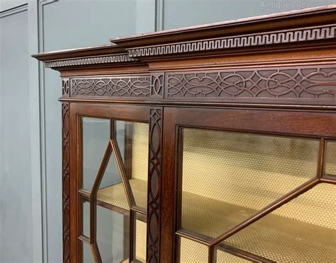 Carved Mahogany Display Cabinet By Warings Antiques Atlas