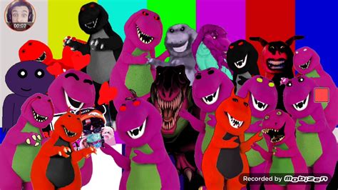 Giga Devil Barney Invited Half Real Dinosaur Barney And Devil Barney In