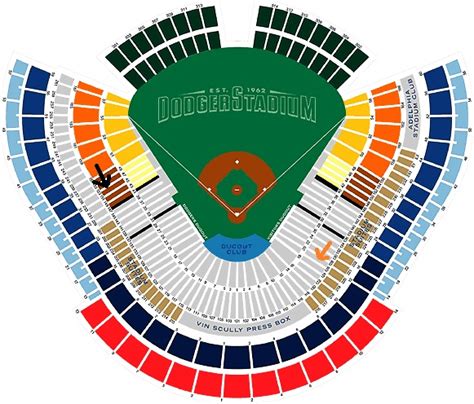 Map Dodger Stadium Seating Chart
