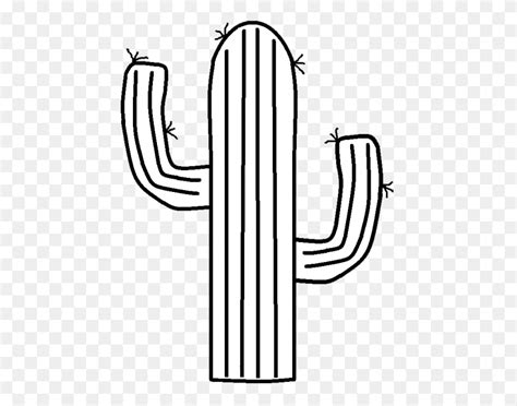 Cactus Black And White Png