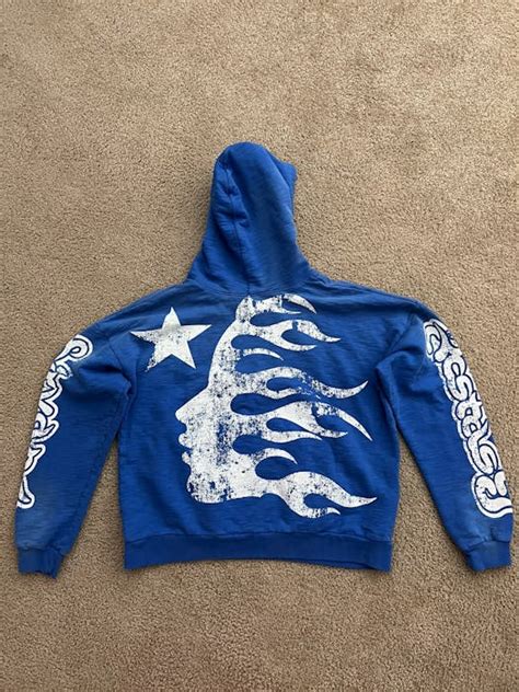 Hellstar Hellstar Blue Yoga Hoodie Grailed