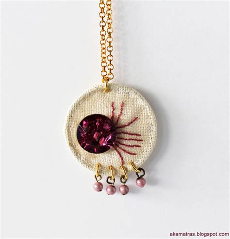 Mini Embroidery Hoop Pendant Diy Pendant Old Jewelry Beaded