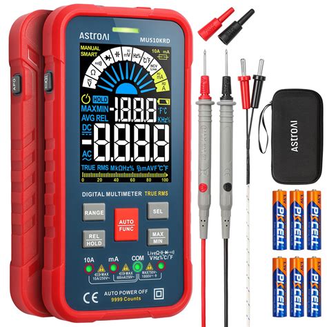 Buy Astroai Multimeter Tester 10000 Counts Trms Auto Ranging Color Lcd