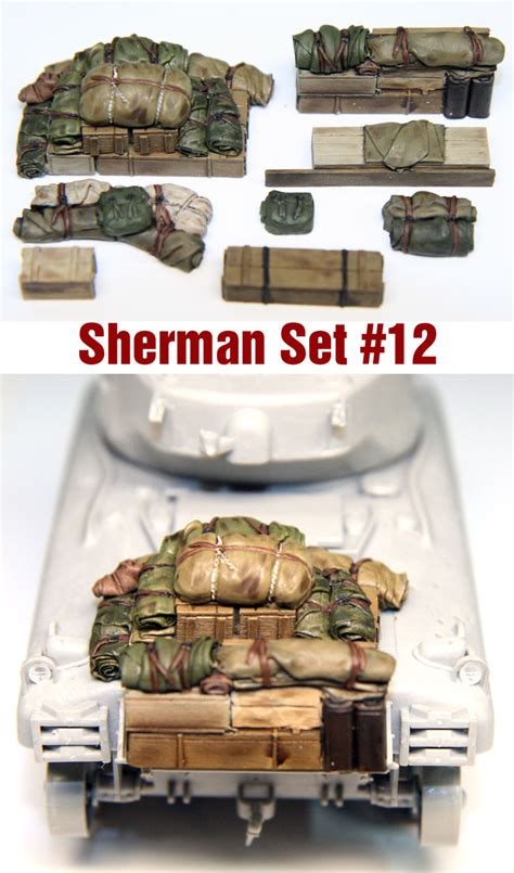 Sh012 135 Sherman Engine Deck And Stowage Set 12 Brookhurst Hobbies