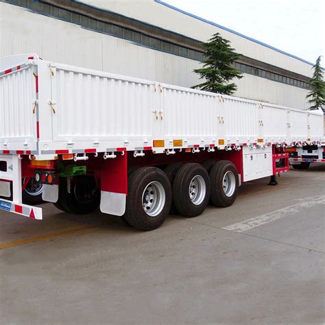 60 Ton Drop Side Trailer With Side Sall For Sale Titan Vehicle