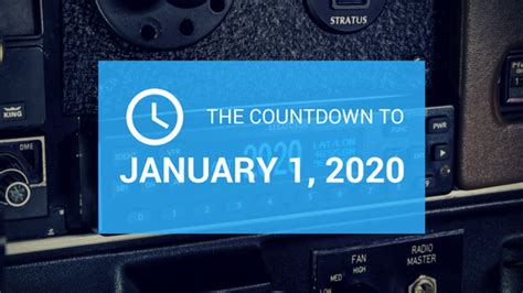 2020 live countdown, new year countdown by bass samurai! Countdown to the ADS-B deadline - Appareo