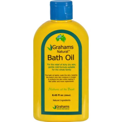 Grahams Natural Bath Oil Dry Itchy Skin 845 Oz