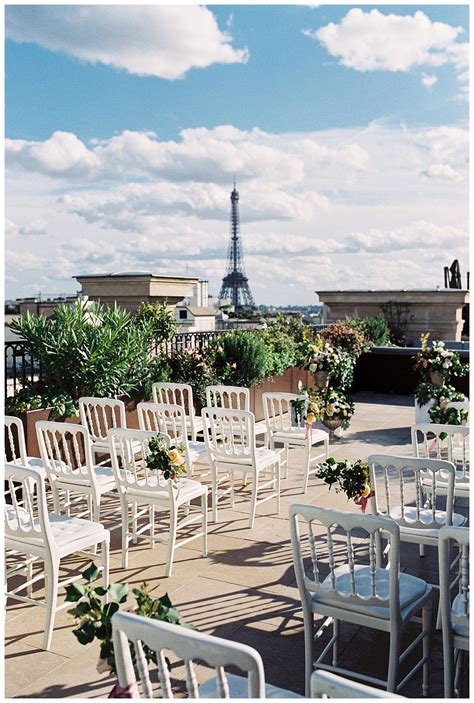 Rooftop Wedding At The Deluxe Hotel Peninsula Paris Donny Zavala