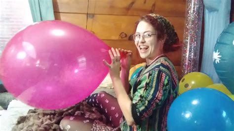 Super Loud Big Balloon Pop Funny Looner Girl B2p Giant Balloons Blow To Popping Challenge Youtube