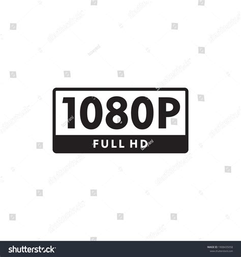 1080p Icon Symbol Sign Vector Stock Vector Royalty Free 1908435058