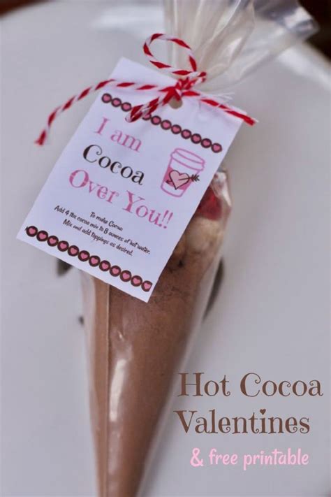 How To Make Homemade Hot Cocoa Cones And Free Printable Hot Cocoa