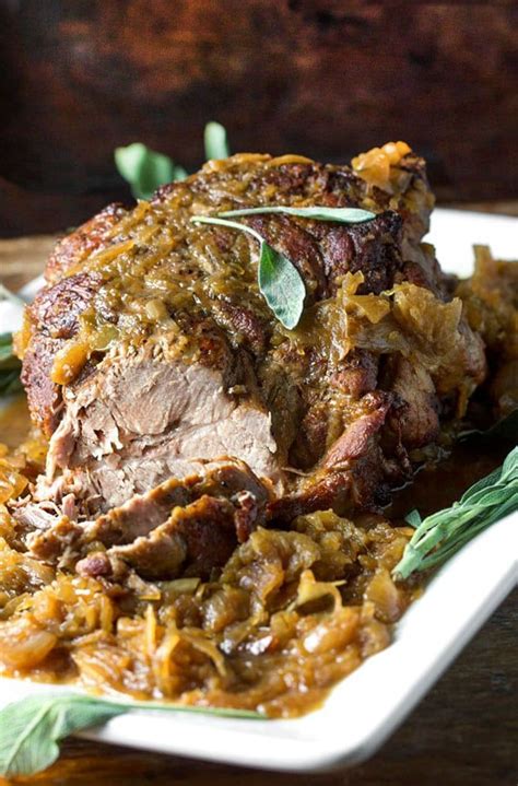 This slow cooked pork roast is great right from the oven, and can be used to make dozens of dishes. Pork Roast with Sauerkraut Apples and Onions | Recipe | Pork roast, sauerkraut, Pork, Pork roast ...