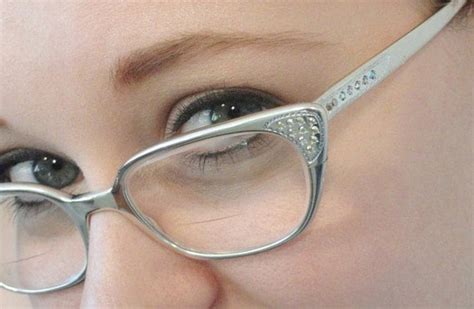Silver Aluminum Vintage Cat Eye Eyeglass Frames By Vintagerepeats