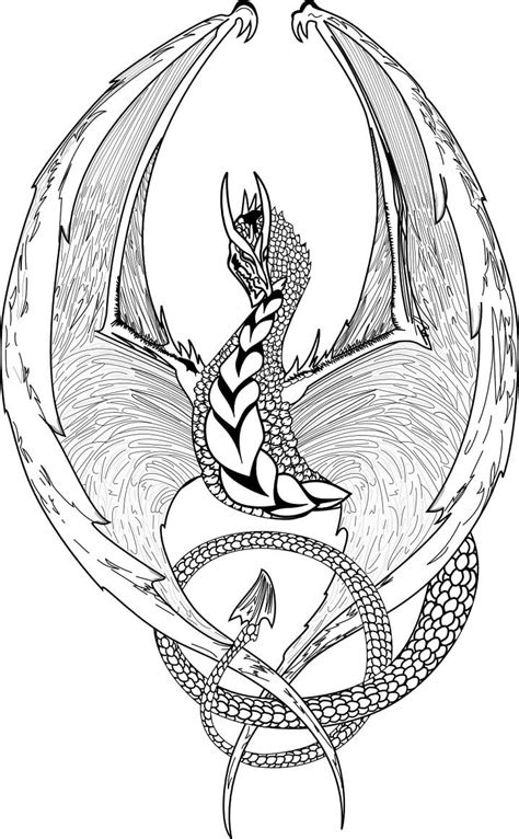 Fantasy Dragon Coloring Page Free Printable Coloring Pages For Kids